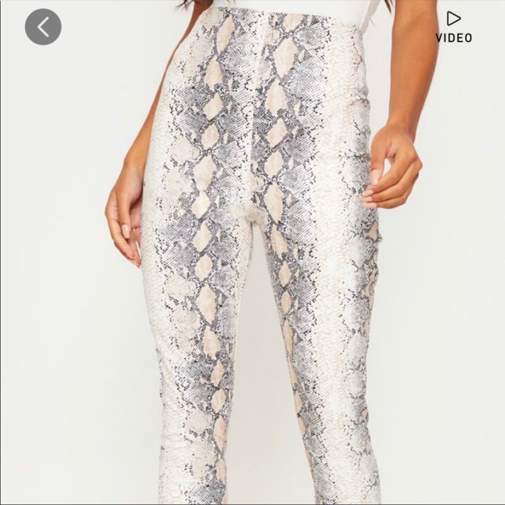 Snakeskin leggings